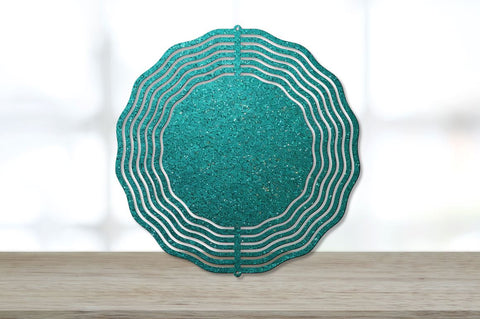 Glitter Teal Wind Spinner Sublimation Designs Bundle Sublimation Regulrcrative 