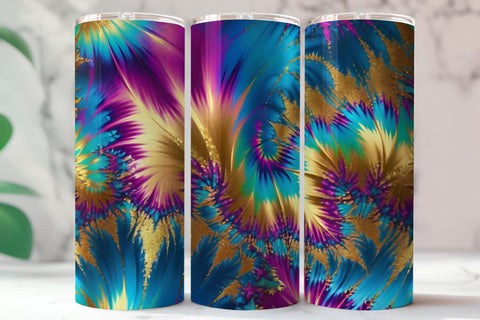 Glitter Tie Dye Tumbler Wrap , Abstract Gold Swirl Tumbler Design, 20oz Sublimation Wrap, Vibrant Digital Tumbler PNG Sublimation oyonnidesign 