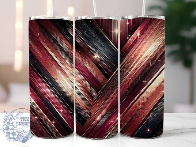 Glitter Tumbler, Rose Gold Design, Milky Way Wrap, 20oz Tumbler, Sparkly Glitter, Black and Gold, Stylish Tumbler Sublimation ToriDesigns 