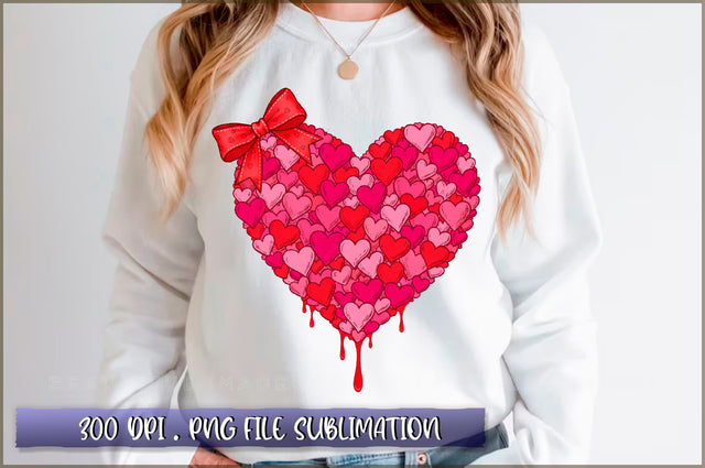 Glitter Valentine Heart Sublimation Sublimation Shetara Begum 