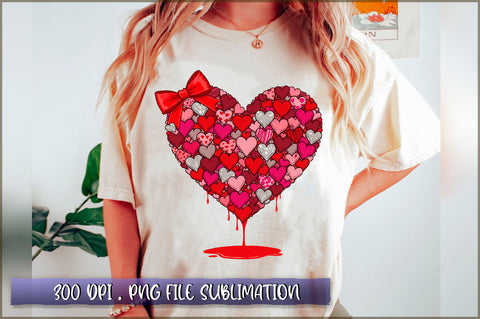 Glitter Valentine Heart Sublimation Sublimation Shetara Begum 