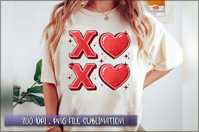 Glitter Valentines Day Hearts PNG Sublimation Shetara Begum 