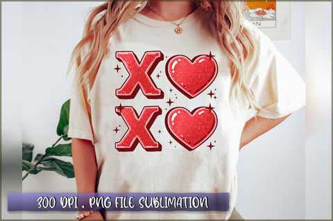 Glitter Valentines Day Hearts PNG Sublimation Shetara Begum 