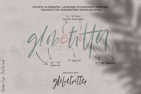 Globetrotter Signature Script Font Beck McCormick 
