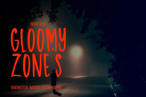 Gloomy zones Font JH-CreativeFont 