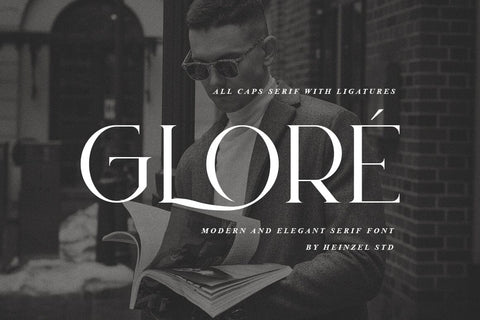 Glore Modern Serif Font Font Heinzel Studio 