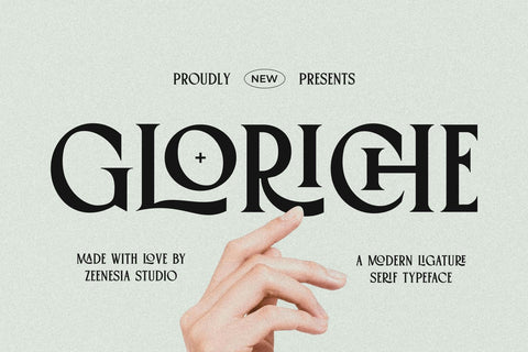 Gloriche Font Zeenesia Std 