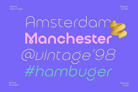 Glorida Font Zeenesia Std 