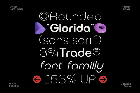 Glorida Font Zeenesia Std 