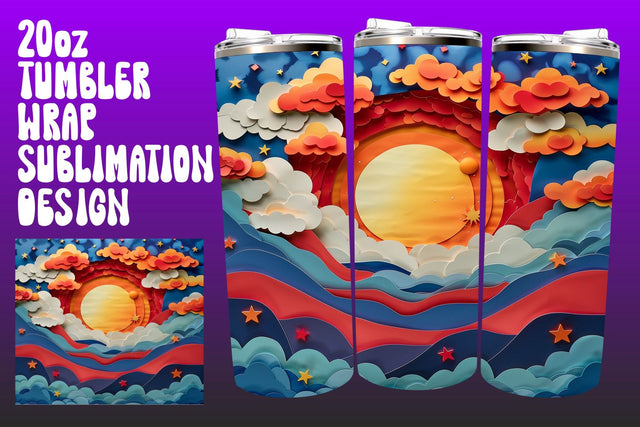 Glorious Sunrise Tumbler Wrap Compilation Sublimation afrosvg 