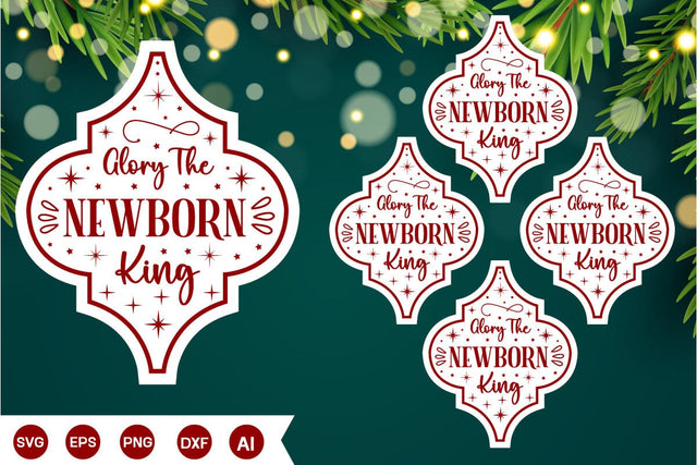 Glory The Newborn King Arabesque SVG Design, Nativity Christmas SVG Design, Arabesque SVG Design, SVGs,Quotes and Sayings,Food & Drink,On Sale, Print & Cut SVG DesignPlante 503 