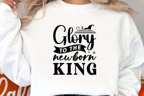 Glory to the newborn king SVG Angelina750 