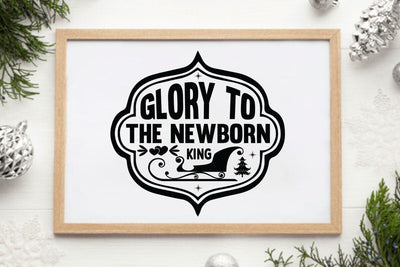 Glory to the newborn king SVG Angelina750 