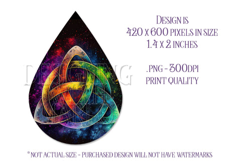 Glowing Celtic Teardrop Earring Design, St Patrick's Day Sublimation Teardrop Earring, e2 Sublimation Designing with Marlo 