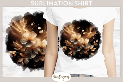 Glowing Cherry Blossoms v3 T-shirt Sublimation Sublimation Sintegra 
