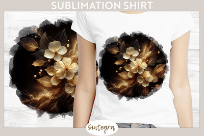 Glowing Cherry Blossoms v5 T-shirt Sublimation Sublimation Sintegra 