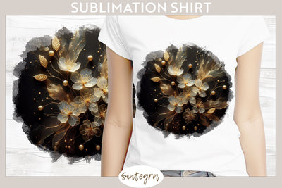 Glowing Cherry Blossoms v8 T-shirt Sublimation Sublimation Sintegra 