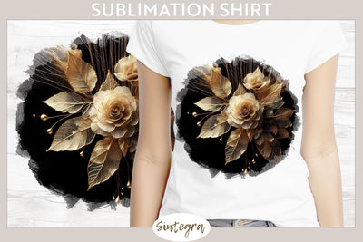 Glowing Roses v2 T-shirt Sublimation Sublimation Sintegra 