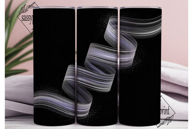 Glowing Swirls 20oz Tumbler Wrap Sublimation sassyprint 
