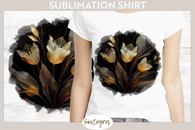 Glowing Tulips v1 T-shirt Sublimation Sublimation Sintegra 