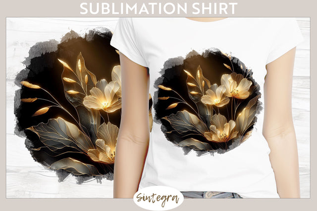 Glowing Tulips v4 T-shirt Sublimation Sublimation Sintegra 
