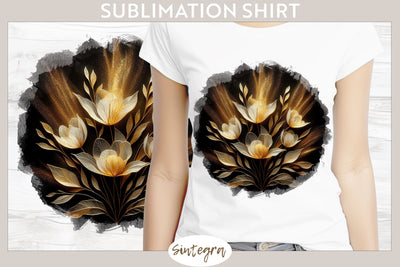 Glowing Tulips v8 T-shirt Sublimation Sublimation Sintegra 