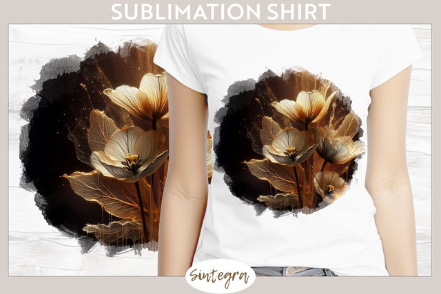 Glowing Tulips v9 T-shirt Sublimation Sublimation Sintegra 