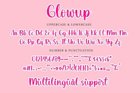 Glowup Font LetterdayStudio 