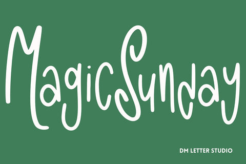 Glowy Mood Font Dm Letter Studio 