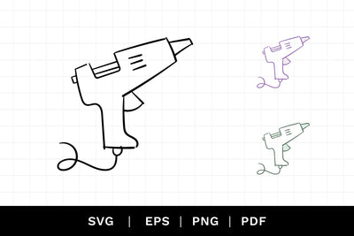 Glue Gun SVG Cut File SVG Caroline Mackay 