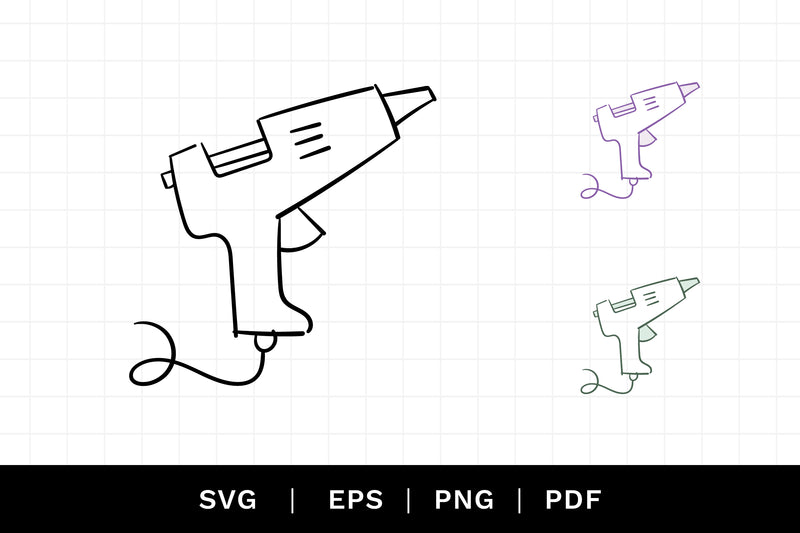 Glue Gun SVG Cut File SVG Caroline Mackay 