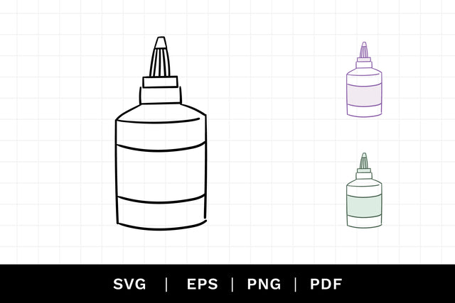 Glue SVG Cut File SVG Caroline Mackay 