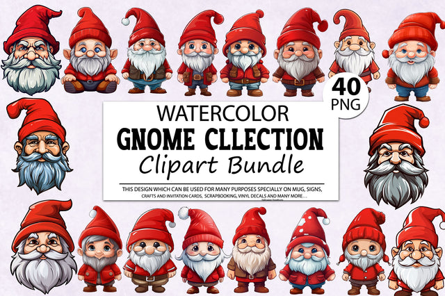 Gnome Clipart Bundle Sublimation Regulrcrative 