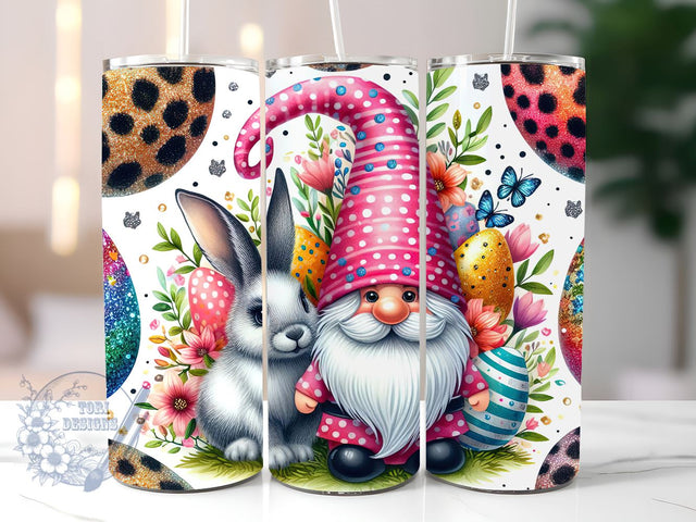 Gnome Easter Egg Basket 20 oz Skinny Tumbler Sublimation Design, Gnome Easter Tumbler Png, Straight & Tapered Tumbler Wrap, Instant Digital Download Sublimation ToriDesigns 