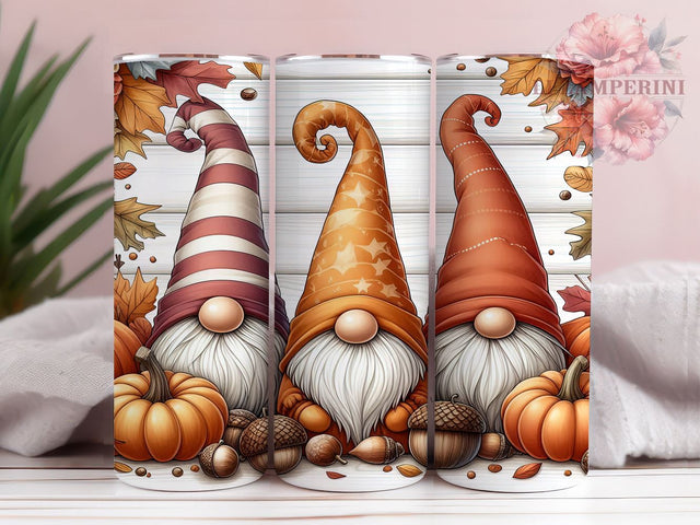 Gnome Fall 20oz Tumbler Wrap PNG, Happy Fall Yall Gnome Tumbler Png, Straight & Tapered Tumbler Wrap, Instant Digital Download Sublimation Li Zamperini 