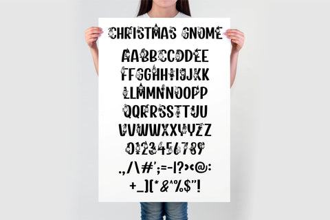 Gnome Font SVG OTF | Christmas Font | Winter Pattern Font SVG TonisArtStudio 