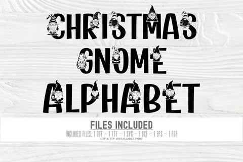 Gnome Font SVG OTF | Christmas Font | Winter Pattern Font SVG TonisArtStudio 
