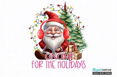 Gnome for the holidays png design Sublimation Regulrcrative 