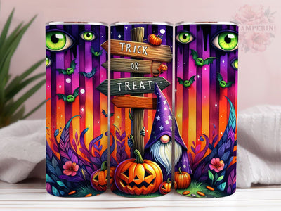 Gnome Halloween 20oz Tumbler Wrap PNG, Eye Balls Tumbler Png, Straight & Tapered Tumbler Wrap, Instant Digital Download Sublimation Li Zamperini 