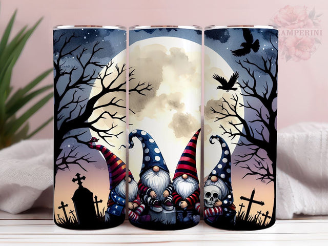 Gnome Halloween 20oz Tumbler Wrap PNG, Halloween Tumbler Png, Straight & Tapered Tumbler Wrap, Instant Digital Download Sublimation Li Zamperini 