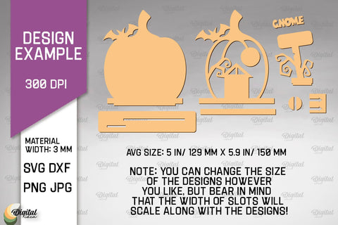 Gnome Halloween House Laser Cut. Spooky Halloween Decor SVG SVG Evgenyia Guschina 