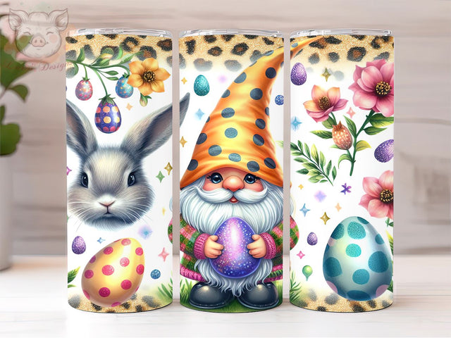 Gnome Happy Easter Day 20oz Tumbler Png, Gnome png, Sublimation Design, Easter Bunny Tumbler Png, Digital Download PNG Sublimation Lara' s Designs 