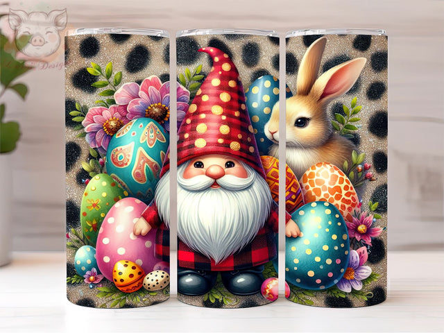 Gnome Happy Easter Day 20oz Tumbler Png, Gnome png, Sublimation Design, Easter Bunny Tumbler Png, Digital Download PNG Sublimation Lara' s Designs 