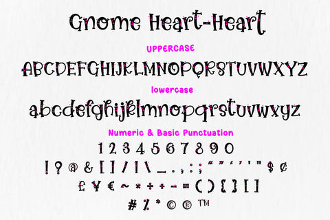 Gnome Heart Font BB Digital Arts 
