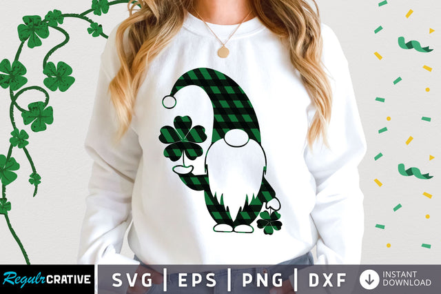 gnome leaf st patricks Svg Design SVG Regulrcrative 