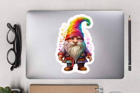 Gnome of pride Sticker Design Sublimation Regulrcrative 