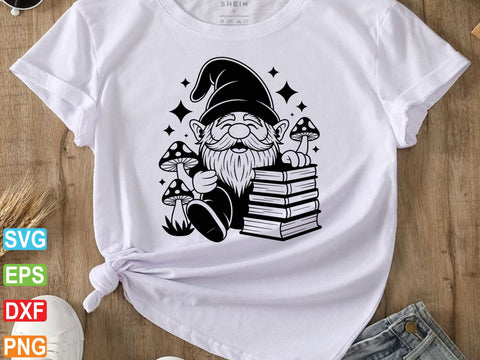 Gnome Silhouette, Gnome Clipart, Christmas Gnome Silhouette Vector SVG Creativeart88 