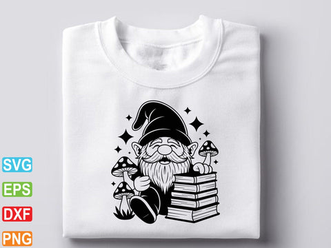 Gnome Silhouette, Gnome Clipart, Christmas Gnome Silhouette Vector SVG Creativeart88 