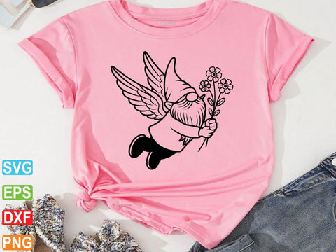 Gnome Silhouette, Gnome Clipart, Christmas Gnome Silhouette Vector SVG Creativeart88 