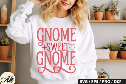 Gnome sweet gnome SVG Design SVG akazaddesign 